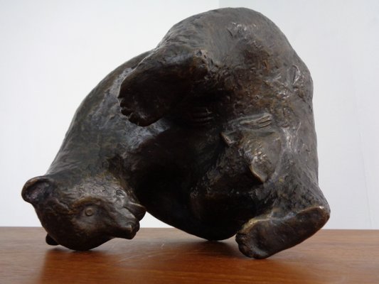 Large Bronze Bear with Baby Bear, 1960s-RDW-1419620