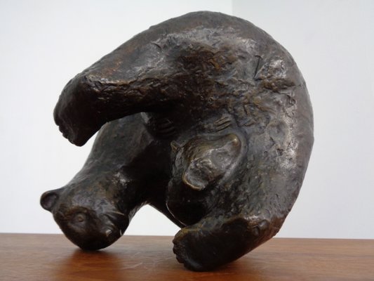 Large Bronze Bear with Baby Bear, 1960s-RDW-1419620