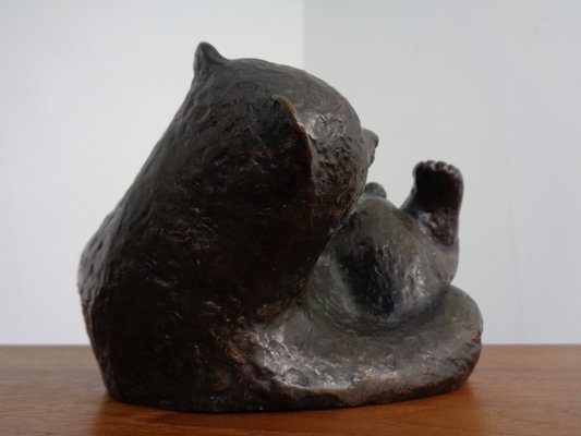 Large Bronze Bear with Baby Bear, 1960s-RDW-1419620