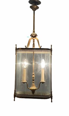 Large Bronze Pendant Light, 1930s-JJC-968869