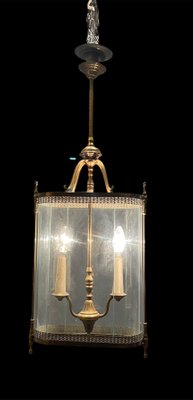 Large Bronze Pendant Light, 1930s-JJC-968869