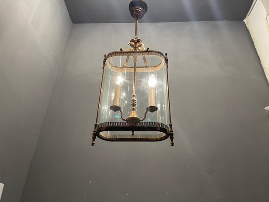 Large Bronze Pendant Light, 1930s-JJC-968869