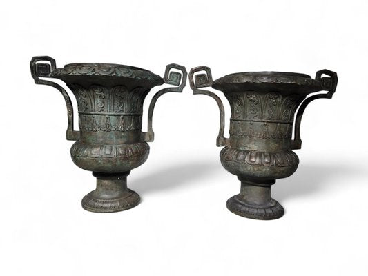 Large Bronze Vases, 1950s, Set of 2-FDW-2024419