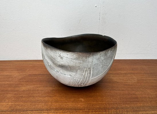 Large Brutalist German Studio Pottery Bowl by Gerhard Liebenthron, 1980s-UAH-1796680