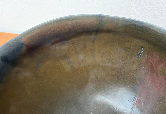 Large Brutalist German Studio Pottery Bowl by Gerhard Liebenthron, 1980s-UAH-1796680