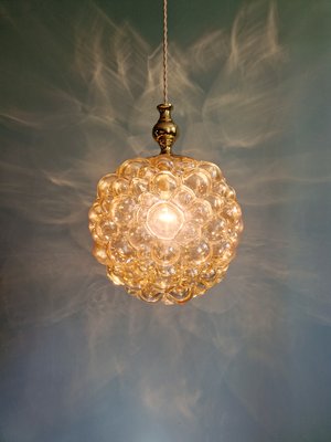 Large Bubble Glass Pendant Light by Helena Tynell for Glasshütte Limburg, 1970s-FAX-2042191