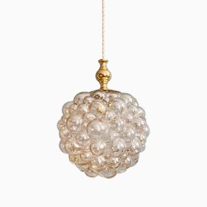 Large Bubble Glass Pendant Light by Helena Tynell for Glasshütte Limburg, 1970s-FAX-2042191