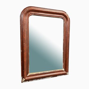 Large Burgundy Red Biedermeier Mirror-NPL-827708