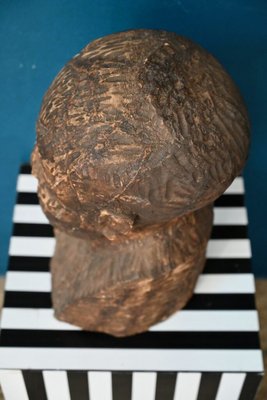 Large Bust of Man, 1960s, Wood-AIU-1794835