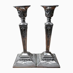 Large Candlesticks in Sterling Silver from Topazio, Set of 2-RIK-1791983