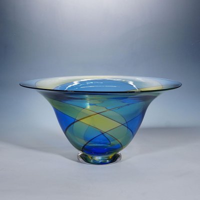 Large Carnival Art Glass Bowl, 1980s-KJP-1797798