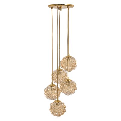 Large Cascading Chandelier in Bubble Glass from Limburg, Germany, 1970s-UGR-1260485