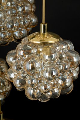 Large Cascading Chandelier in Bubble Glass from Limburg, Germany, 1970s-UGR-1260485