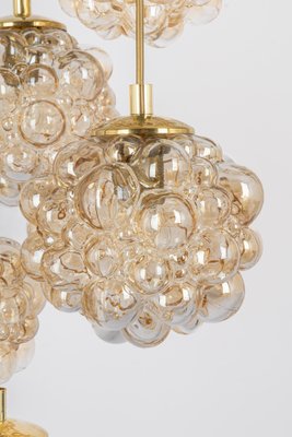 Large Cascading Chandelier in Bubble Glass from Limburg, Germany, 1970s-UGR-1260485