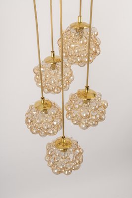 Large Cascading Chandelier in Bubble Glass from Limburg, Germany, 1970s-UGR-1260485