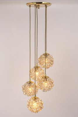 Large Cascading Chandelier in Bubble Glass from Limburg, Germany, 1970s-UGR-1260485