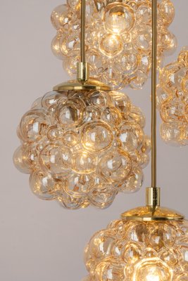 Large Cascading Chandelier in Bubble Glass from Limburg, Germany, 1970s-UGR-1260485