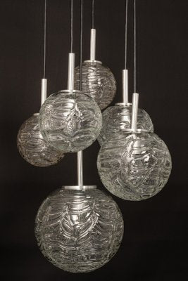 Large Cascading Chandelier in Murano Glass by Doria, Germany, 1970s-UGR-1185691