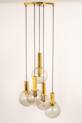 Large Cascading Chandelier in Smoked Glass from Cosack, Germany, 1970s-UGR-1151932