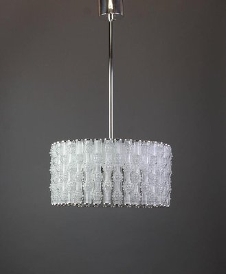 Large Ceiling Fixture in Chrome Drum Form from Kaiser, Germany, 1960s-UGR-1085902