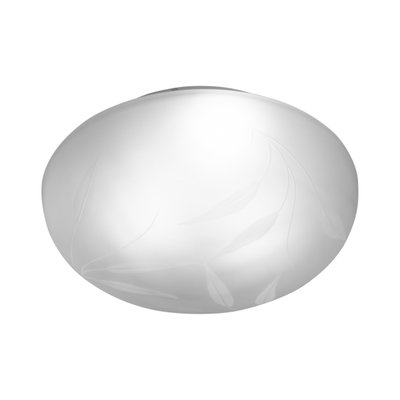 Large Ceiling Light in Satin White Murano Glass with Satin Leaves Decoration, 1980s-MPO-1424765