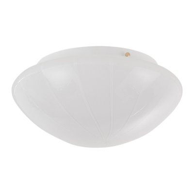 Large Ceiling Light in White Milk Murano Glass, Italy, 1980s-MPO-1335985