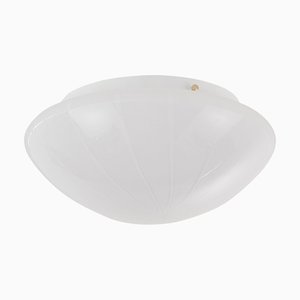 Large Ceiling Light in White Milk Murano Glass, Italy, 1980s-MPO-1335985