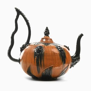 Large Ceramic Pumpkin Teapot-NQ-624896