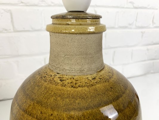 Large Ceramic Stoneware Table Lamp by Nils Kähler for Hak, Denmark, 1960s-ZM-1796253