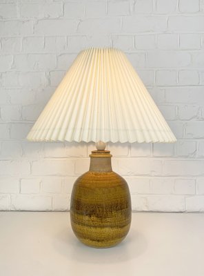 Large Ceramic Stoneware Table Lamp by Nils Kähler for Hak, Denmark, 1960s-ZM-1796253