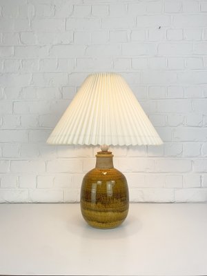 Large Ceramic Stoneware Table Lamp by Nils Kähler for Hak, Denmark, 1960s-ZM-1796253