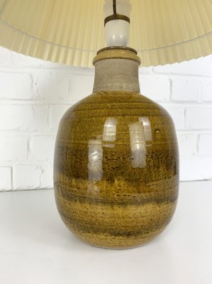 Large Ceramic Stoneware Table Lamp by Nils Kähler for Hak, Denmark, 1960s-ZM-1796253