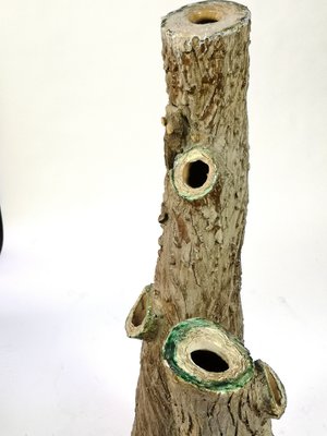 Large Ceramic Tree Trunk Decorative Planter, 1970s-UWE-993923