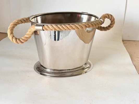 Large Champagne Bucket with Rope Handles, 1970s-UR-1801516