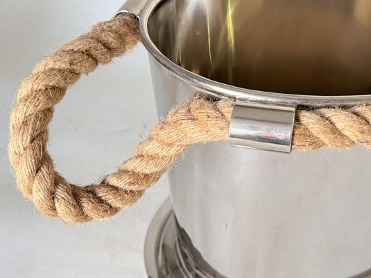 Large Champagne Bucket with Rope Handles, 1970s-UR-1801516