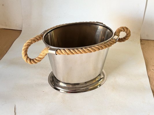 Large Champagne Bucket with Rope Handles, 1970s-UR-1801516