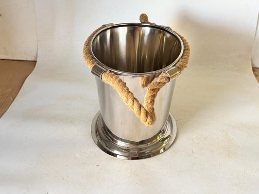 Large Champagne Bucket with Rope Handles, 1970s-UR-1801516