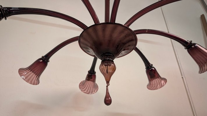 Large Chandelier attributed to Cappellin Murano, 1930s-JGB-2042003