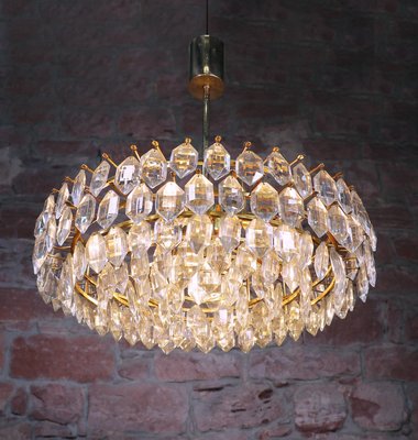 Large Chandelier in Crystal & Brass from Lobmeyr / Bakalowits & Sons-DEK-932549