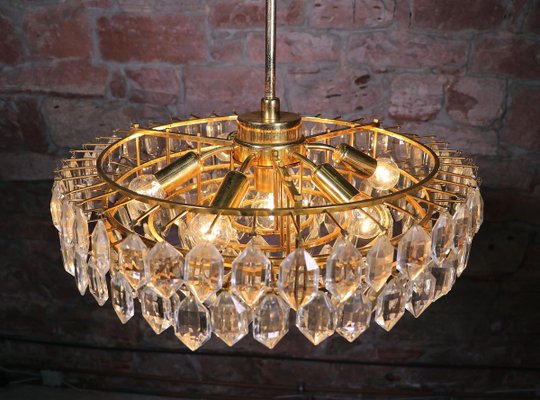 Large Chandelier in Crystal & Brass from Lobmeyr / Bakalowits & Sons-DEK-932549