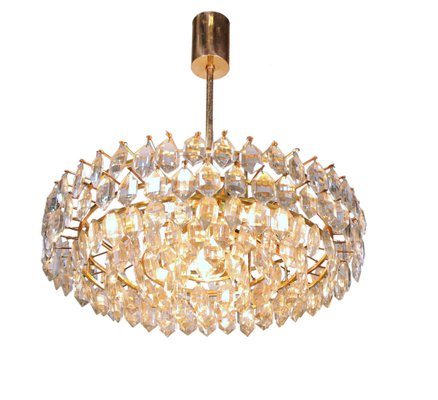 Large Chandelier in Crystal & Brass from Lobmeyr / Bakalowits & Sons-DEK-932549