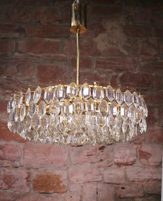 Large Chandelier in Crystal & Brass from Lobmeyr / Bakalowits & Sons-DEK-932549