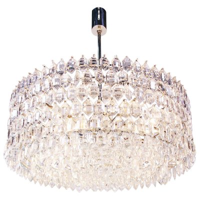 Large Chandelier in Crystal & Silver from Lobmeyr / Bakalowits & Sons-DEK-932664