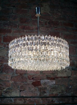 Large Chandelier in Crystal & Silver from Lobmeyr / Bakalowits & Sons-DEK-932664