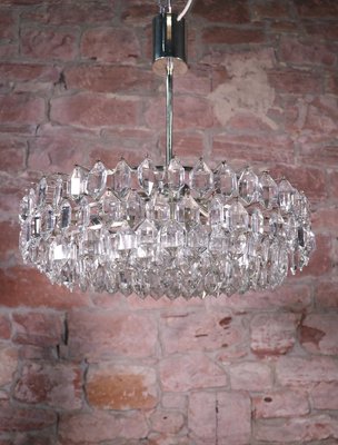 Large Chandelier in Crystal & Silver Plated from Lobmeyr / Bakalowits & Sons-DEK-932547