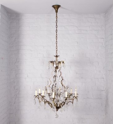 Large Chandelier with Louis XV Style Pampilles-OWS-1287762