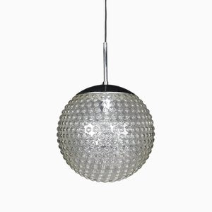 Large Chrome and Bubble Glass Pendant by Rolf Krüger for Staff, Germany, 1970s-TRW-1741902