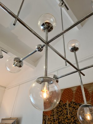 Large Chrome Ceiling Lamp from Kinkeldey, 1970s-DSC-868807