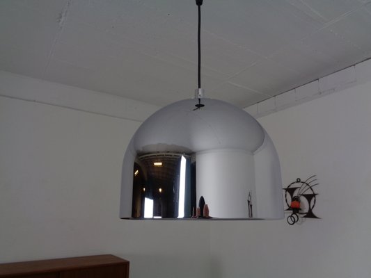 Large Chrome-Plated Ceiling Lamp from Staff, 1960s-RDW-843264