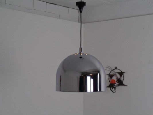 Large Chrome-Plated Ceiling Lamp from Staff, 1960s-RDW-843264